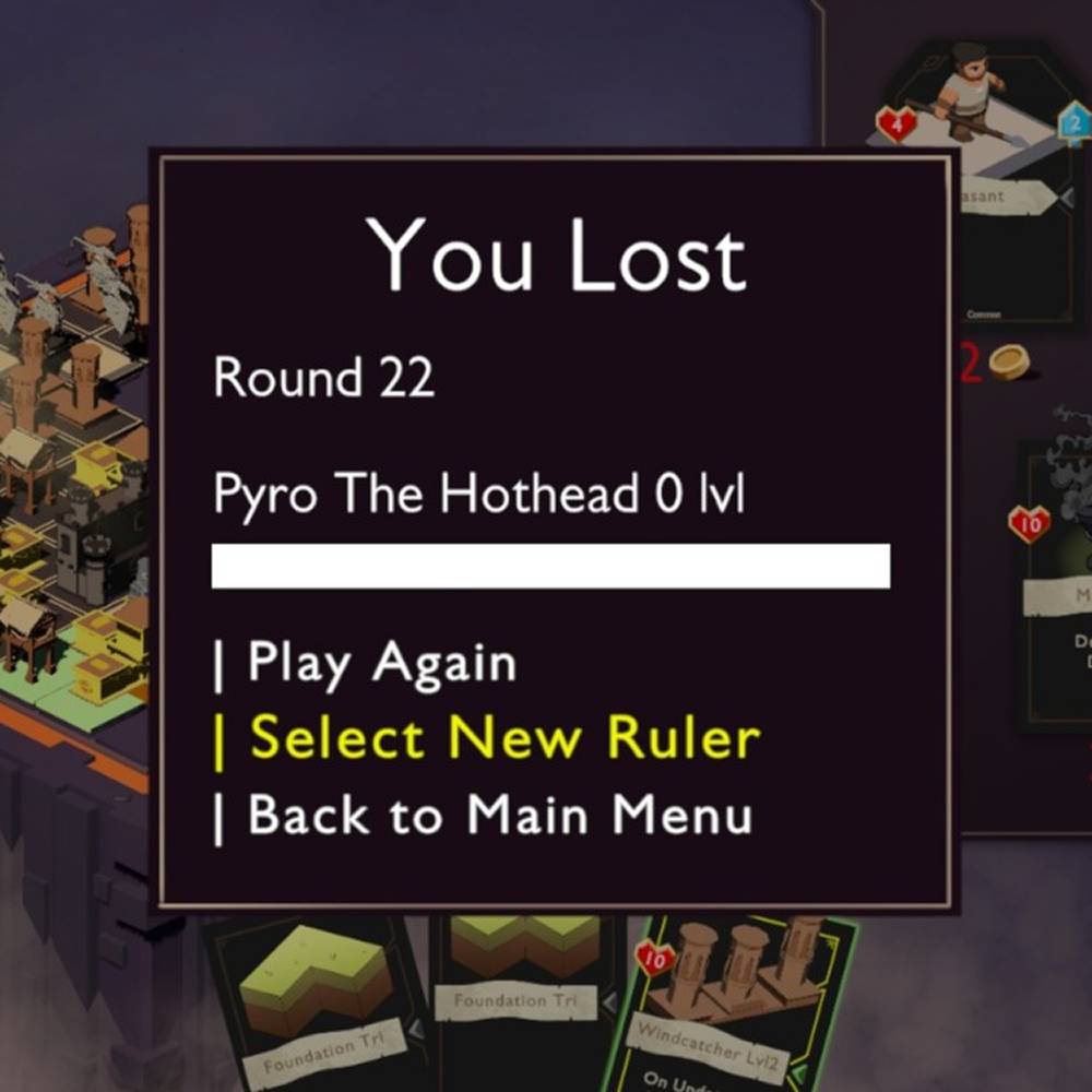Lose Screen